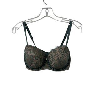Victoria’s Secret Lined Demi Double Dream Angels Lace Bra Size 32DD